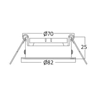 Braytron 35W GU10 Einbaustrahler schwarz 82mm MR16 Lumen Innenbeleuchtung