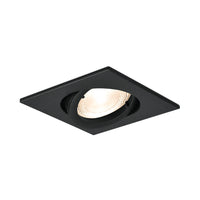 Braytron quadratischer schwarzer Einbaustrahler 35W, Aluminium, IP20, Innenbereich GU10, MR16