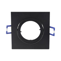 Braytron quadratischer schwarzer Einbaustrahler 35W, Aluminium, IP20, Innenbereich GU10, MR16