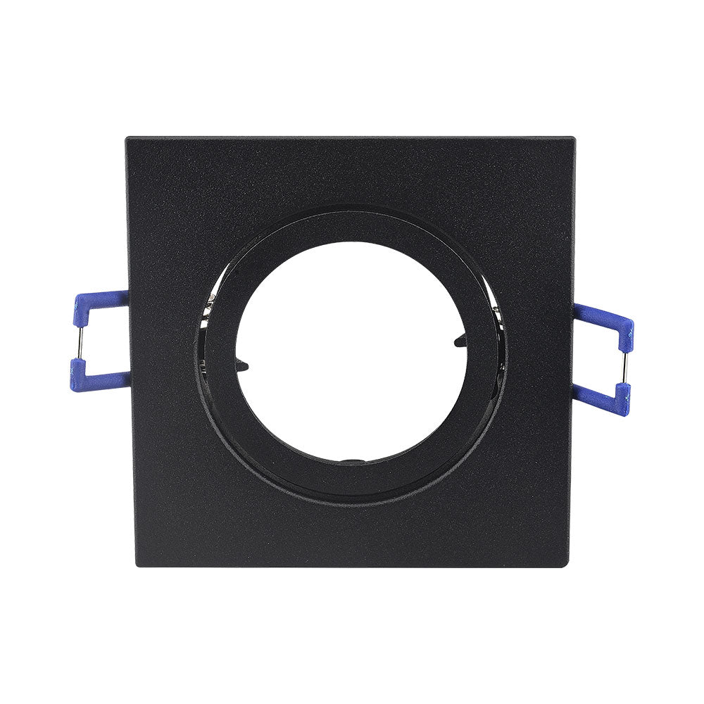 Braytron quadratischer schwarzer Einbaustrahler 35W, Aluminium, IP20, Innenbereich GU10, MR16