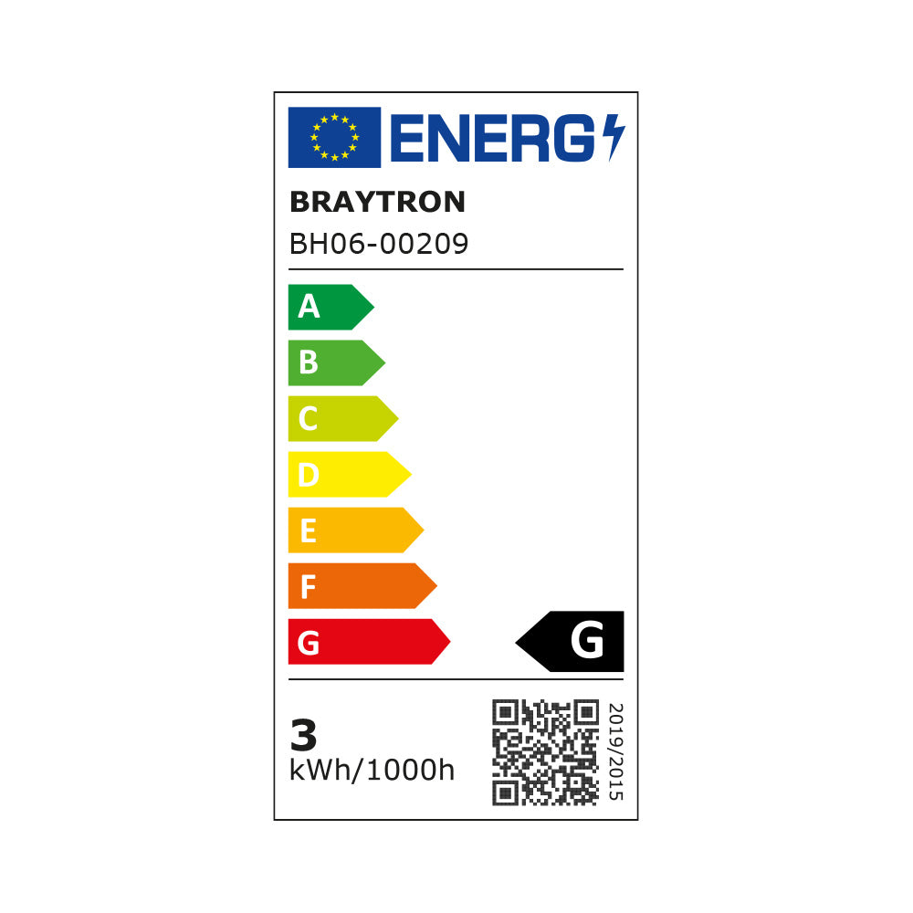 Braytron LED-Spot 3W 3000K warmweiß IP54 38° Abstrahlwinkel 210 Lumen nicht dimmbar