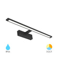 Braytron 12W LED Spiegellampe, 900 Lumen, 3-in-1 CCT, IP44, schwarzes Aluminium, 600 mm Länge