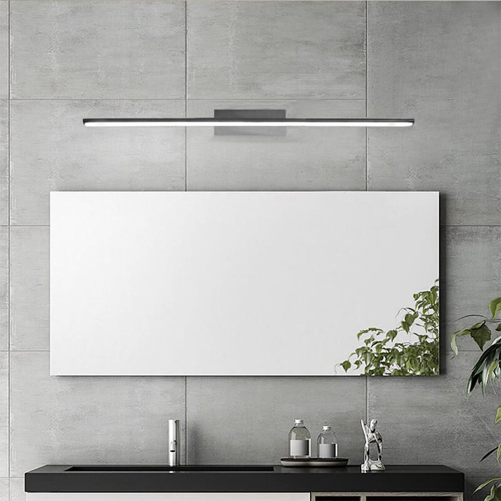 Braytron 12W LED Spiegellampe, 900 Lumen, 3-in-1 CCT, IP44, schwarzes Aluminium, 600 mm Länge
