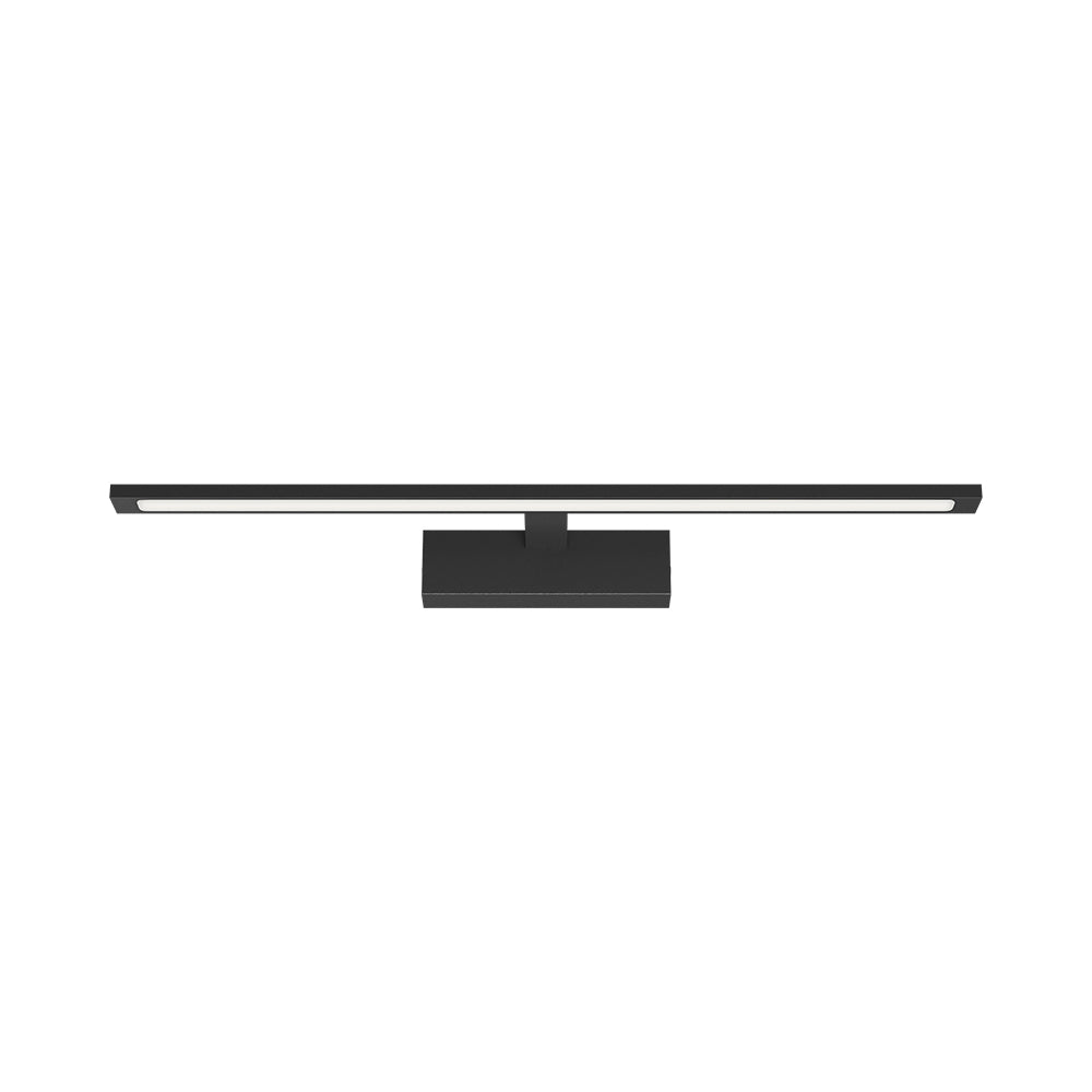 Braytron 12W LED Spiegellampe, 900 Lumen, 3-in-1 CCT, IP44, schwarzes Aluminium, 600 mm Länge