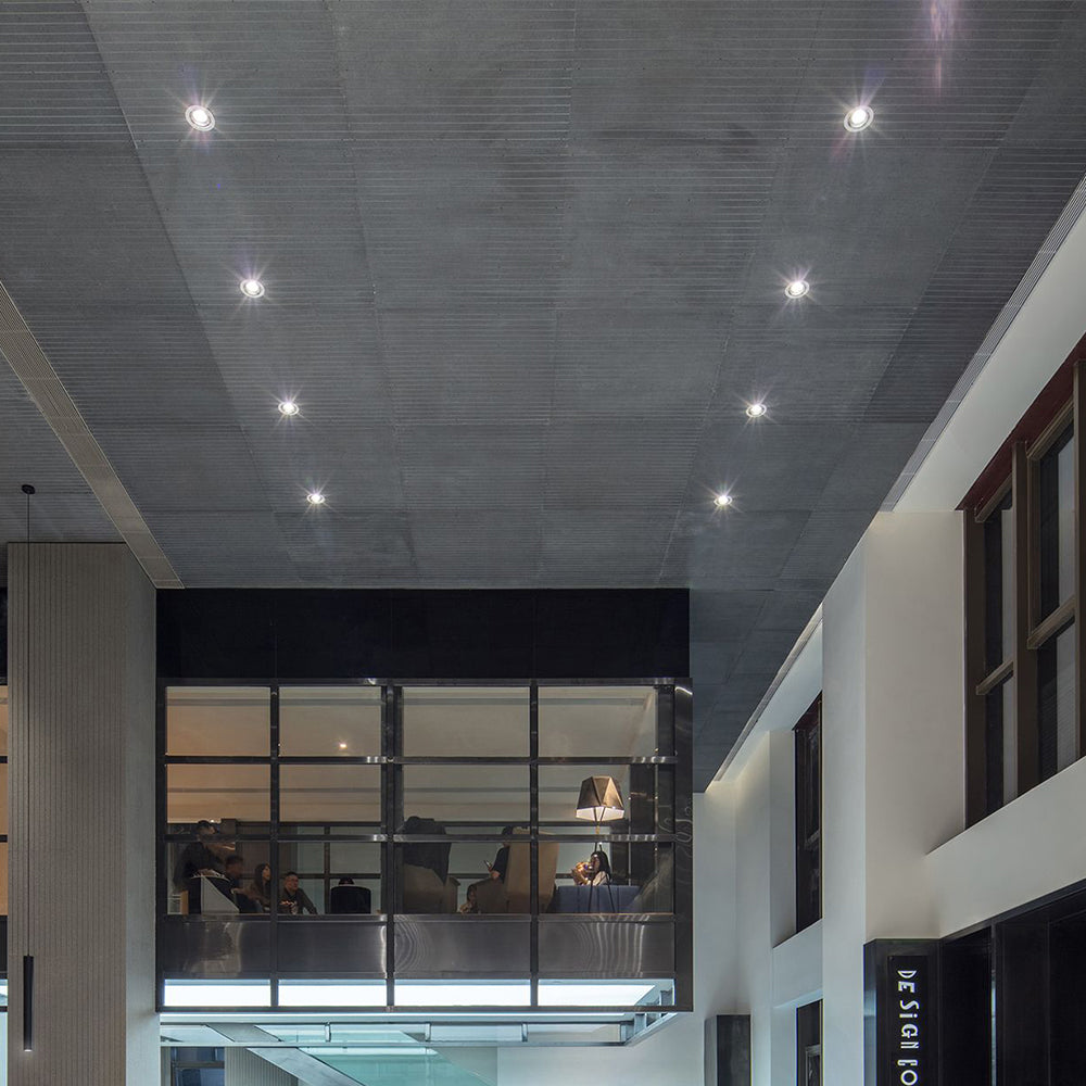 Braytron LED Einbaustrahler 7W IP54 Aluminium Schwarz 89mm Ausschnitt 70mm Innenbeleuchtung