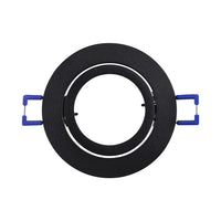 Braytron runde Einbau-LED-Spotlight-Fassung, Schwarzes Aluminium, MR16-Sockel, max. 35W, IP20 Innenbeleuchtung