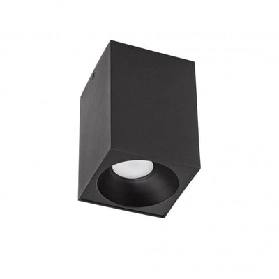 Spectrum LED Deckenstrahler Cube Schwarz 95x95x138mm Aufputz 230V Gehäuse exkl. LED Spot