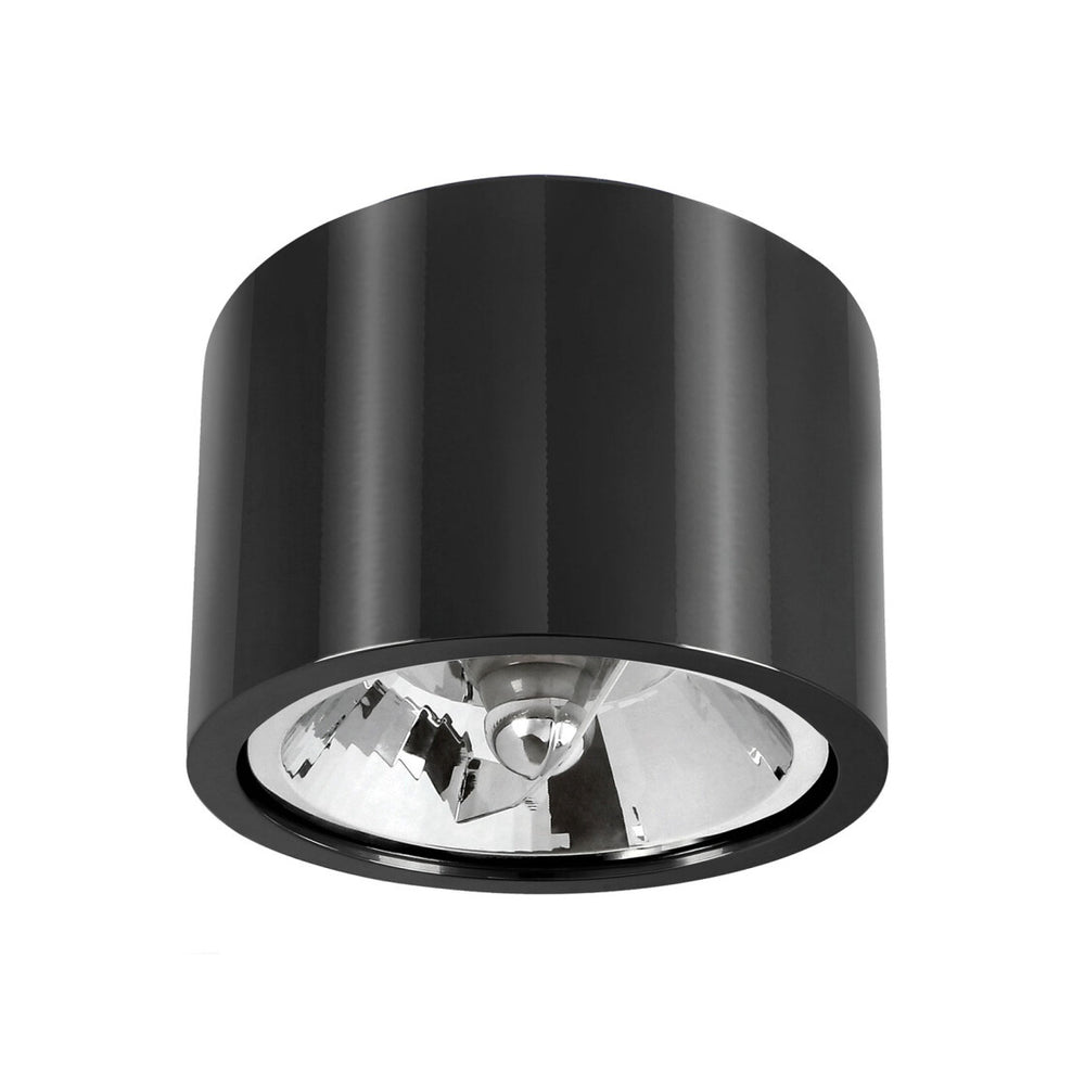 Spektrum LED-Deckenstrahler CHLOE schwarz rund GU10 AR111 Fassung ohne LED-Lampe für modernes Design und einfache Installation