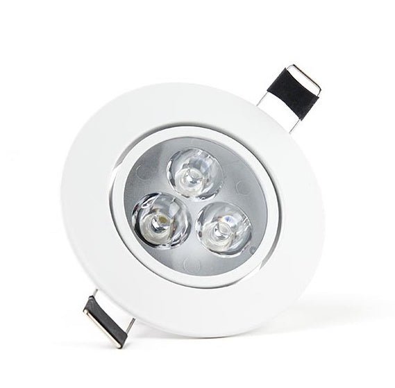 3W dimmbarer LED-Einbaustrahler mit 4000K Weißlicht, ersetzt 25W, schwenkbar
