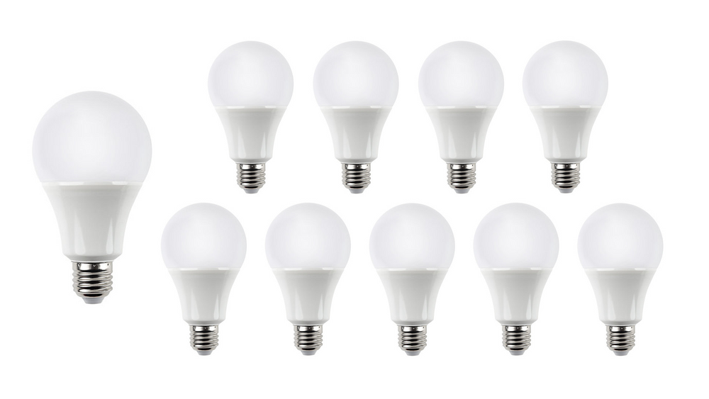 Spectrum E27 LED Lampe A60 10.5W 3000K 1521 Lumen 220-240V Philips Chip 120° Abstrahlwinkel nicht dimmbar 10er-Pack