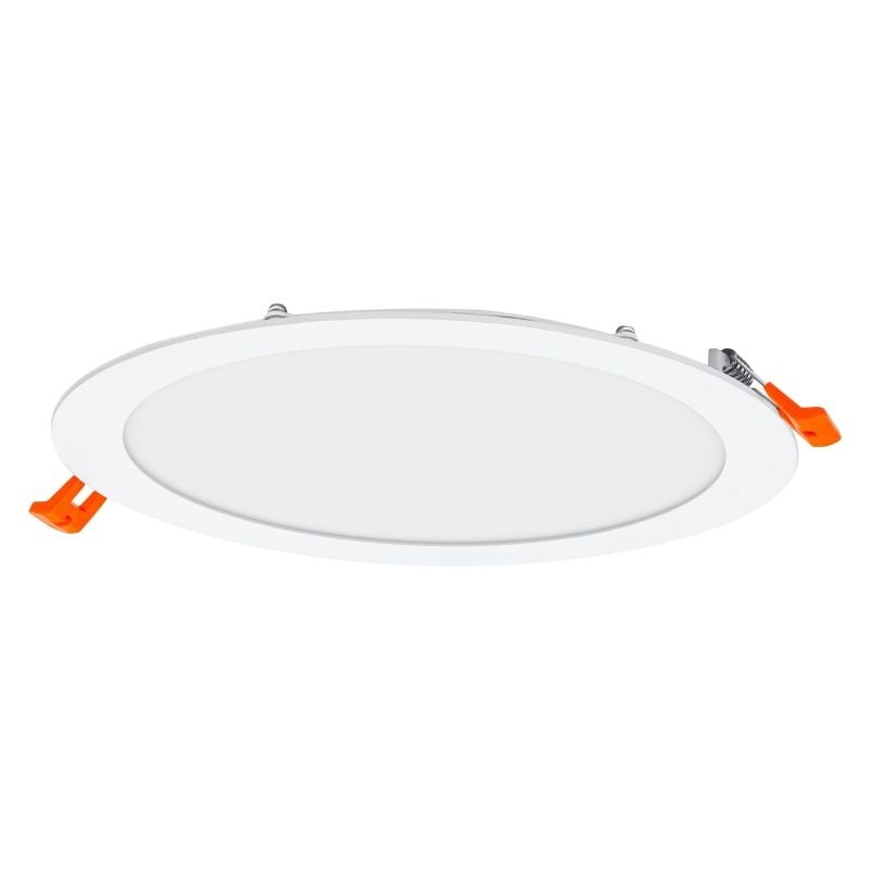 Slim LED Downlight Recessed White 22W 6500K 2000 lumens 110D cut-out 200mm 225mm