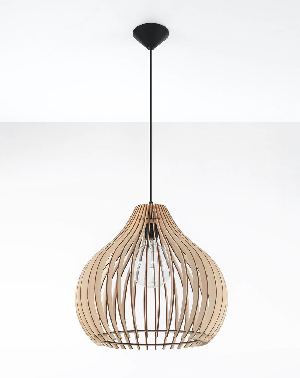 Sollux Lighting LED pendant lamp with E27 fitting and aluminum build