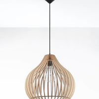 Sollux Lighting LED pendant lamp APRILLA, 1xE27 socket, 220-240V, IP20, matt gold aluminum, CE RoHS