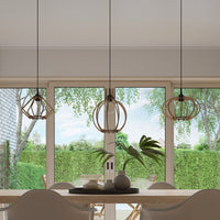 Sollux Lighting LED wood hanging lamp POMPELMO E27 220-240V