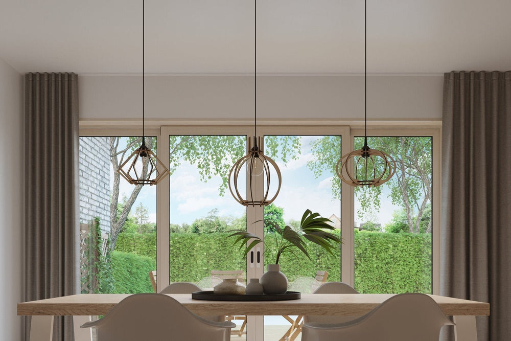 Sollux Lighting LED wood hanging lamp POMPELMO E27 220-240V