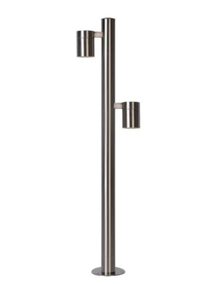 Lucide arne-led outdoor spotlight 2x5W GU10 2700K IP44 matt chrome