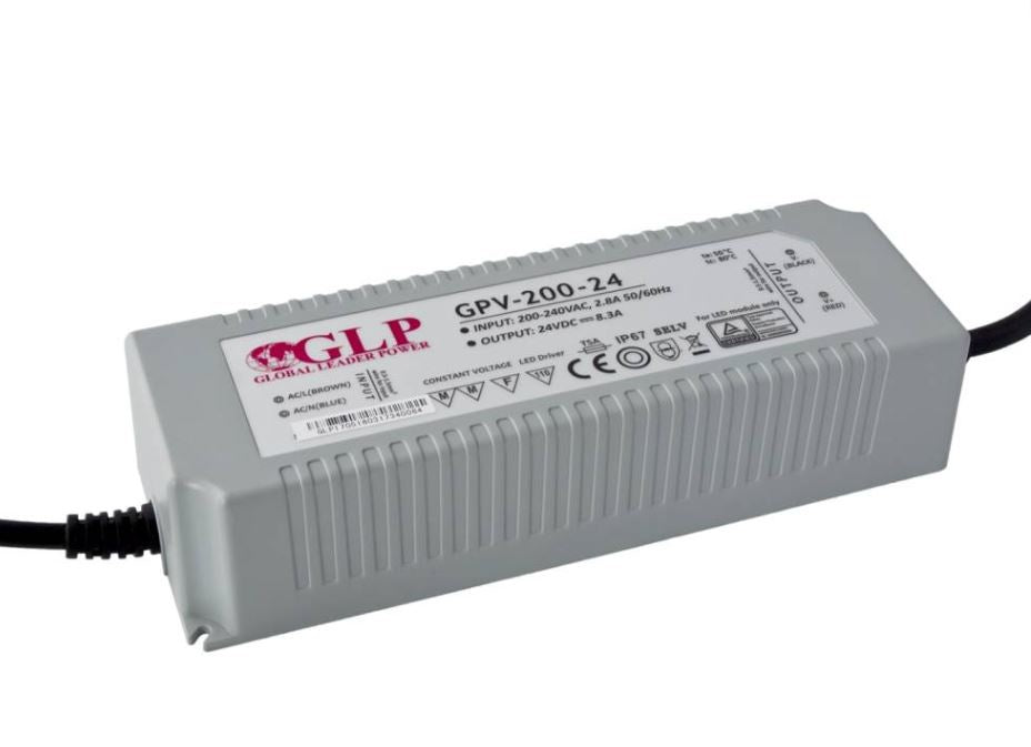 glp led netzteil 24v 200w 8.3a ip67 wasserdicht für den außenbereich