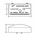 LCB Verteilerdose mit Klemmenblock 3-adrig 0,25mm² bis 2,5mm² IP44, 220-240V, CE RoHS zertifiziert