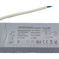 Lcb dimmbarer LED-Treiber für 36W/40W LED-Panel, 30-42V 1000mA, IP20, Triac-Phasenanschnitt