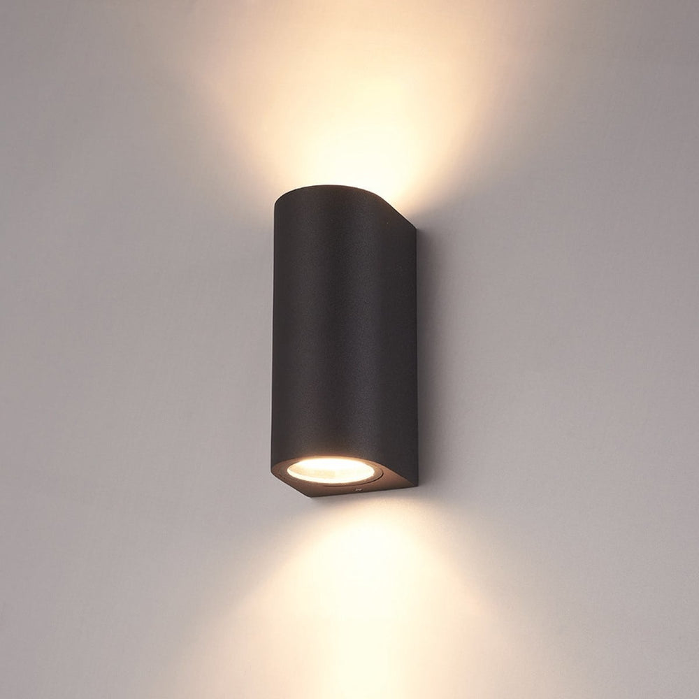 LED Wandleuchte außen |Up and Down -|Schwarz| GU10