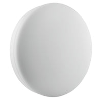 LED bulkhead ceiling or wall light, White, IP65 IK10, 24W 1800 lumens, 3000K warm white, Ø300mm