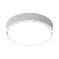 LED bulkhead round 250P, 10.5W, 1220 lumens, 3000K/4000K switchable CCT, IK10, White aluminum housing