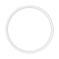 LED bulkhead round 250P, 10.5W, 1220 lumens, 3000K/4000K switchable CCT, IK10, White aluminum housing