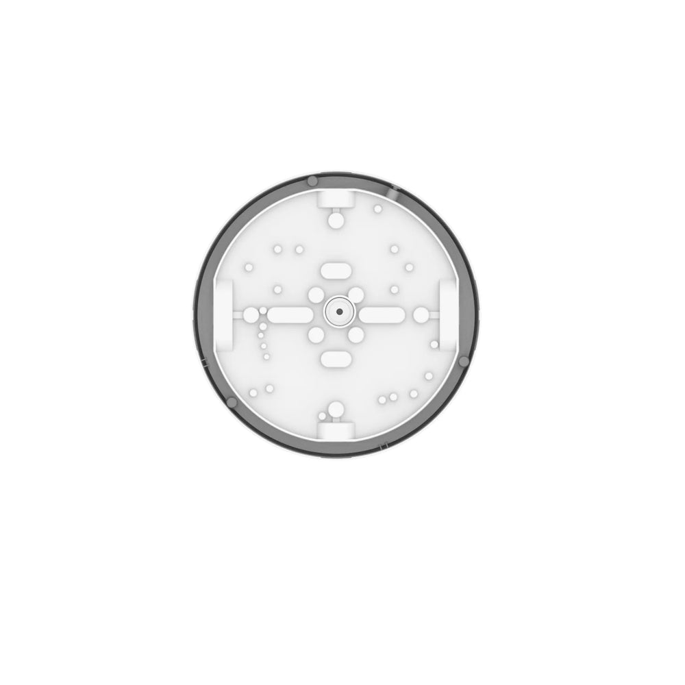 LED bulkhead round 250P, 10.5W, 1220 lumens, 3000K/4000K switchable CCT, IK10, White aluminum housing