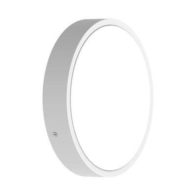LED bulkhead round 250P, 10.5W, 1220 lumens, 3000K/4000K switchable CCT, IK10, White aluminum housing