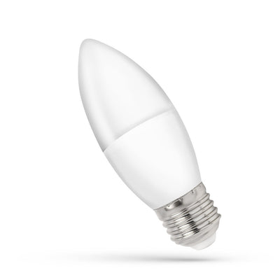Spectrum LED lamp E27 C37 1W 4000K neutral white 90 lumens 230V 270° beam non dimmable indoor use
