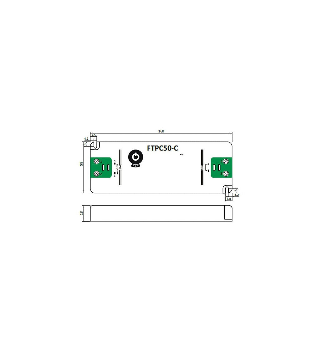 GLP LED Netzteil Adapter 24V 50W 2.08A, dimmbarer Treiber für 24V LED Beleuchtung, IP20 CE RoHS