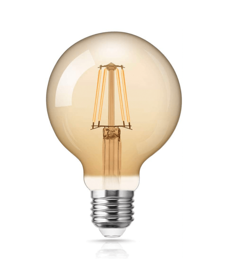 LCB LED-Filamentlampe E27 G125 4W 2200K extra warmweißes Licht XL-Globe