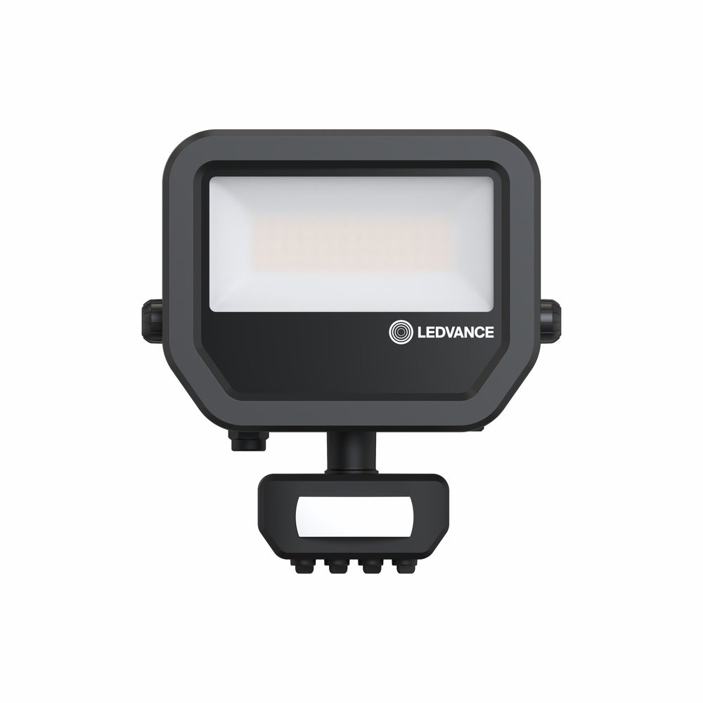 LED Strahler 17W 2200 Lumen 3000K IP65 Schwarz mit Bewegungs- und Lichtsensor