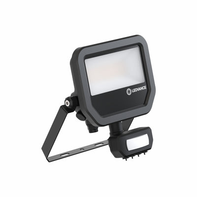LED Strahler 17W 2200 Lumen 3000K IP65 Schwarz mit Bewegungs- und Lichtsensor