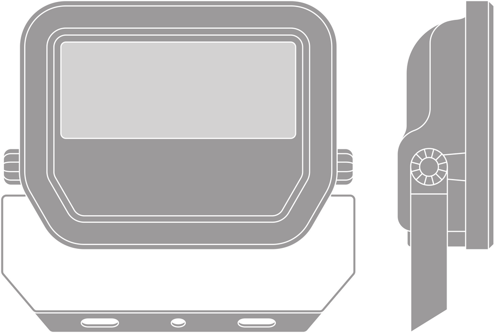 LED Strahler Aluminium Schwarz 10.5W 3000K 2400 Lumen IP20 IK10 120° Abstrahlwinkel langlebige Außenbeleuchtung