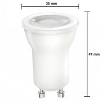 LED GU10 - Ø35mm - 2W ersetzt 20W - 3000K warmweißes Licht