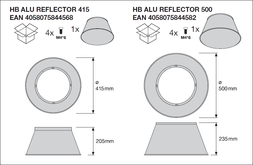 LED Highbay Gen 5 Aluminium Black 75W 4000K 13200 lumens IP66 1-10V dimmable 70D