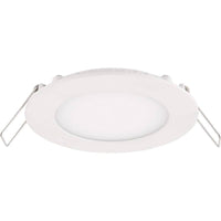 LED-Einbaustrahler rund Aluminium 3W ersetzt 25W 3000K warmweißes Licht