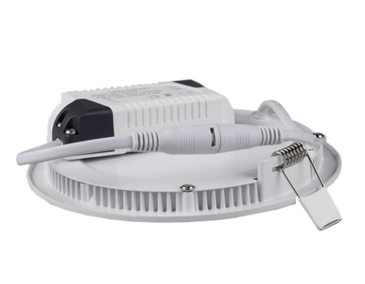 LED recessed spotlight round aluminum 3W replaces 25W 3000K warm white light