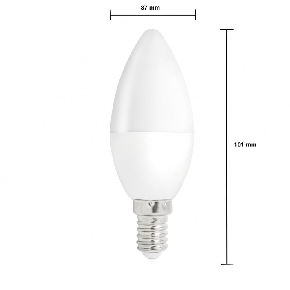 Spectrum LED candle bulb E14 socket 1W replaces 10W 3000K warm white 90 lumens 17000 hours