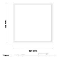 led panel 60x60cm ip65 moisture resistant 36w 4320 lumen 4000k cool white ugr22 opal
