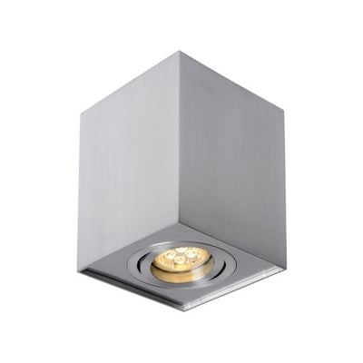 Spectrum LED Deckenstrahler Cube Silber Aluminium GU10 Fassung schwenkbar IP20 Aufputzmontage