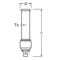 LED PLC 7W 840 Kaltweiß G24D-2 2-Pin Lampe, 230V, ersetzt 18W CFL, energiesparende Beleuchtung für Sie