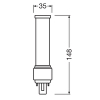 LED PLC 7W 840 Kaltweiß G24D-2 2-Pin Lampe, 230V, ersetzt 18W CFL, energiesparende Beleuchtung für Sie