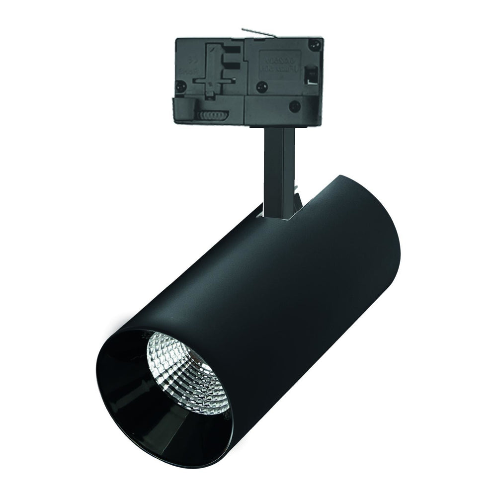 Spectrum LED Track Light Black 3-Phase 25W 4000K 2650 lumens 36° Beam IP20 Aluminum Housing