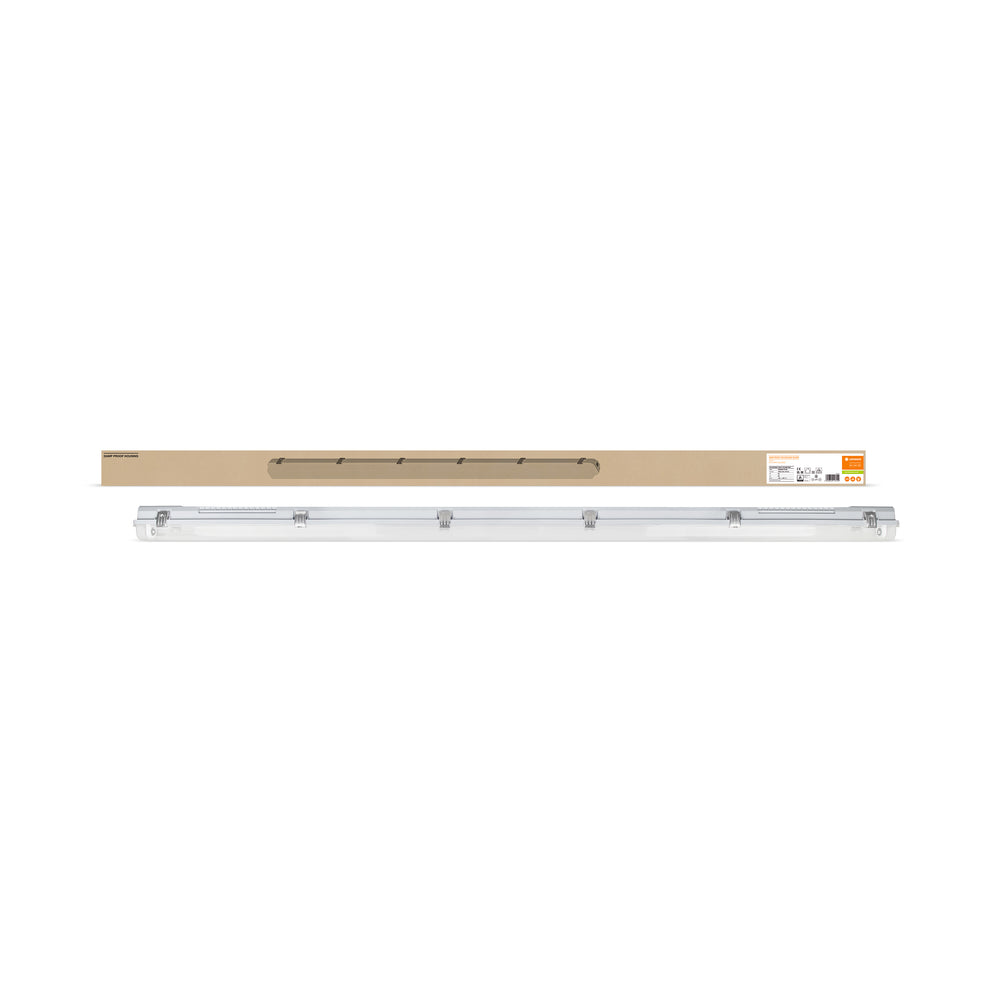 LED waterproof mounting batten, moisture-resistant housing for 1x150cm LED tube, durable performance