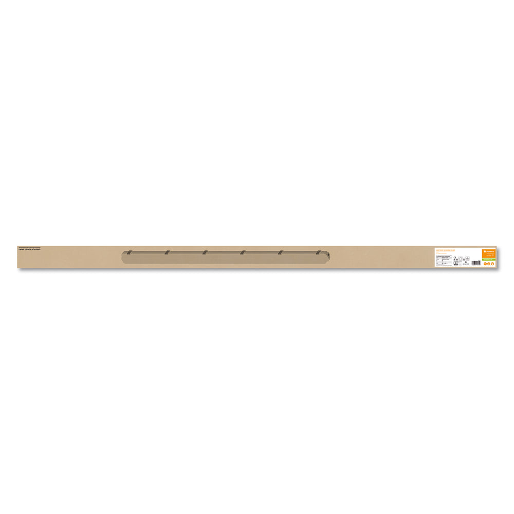 LED waterproof mounting batten, moisture-resistant housing for 1x150cm LED tube, durable performance