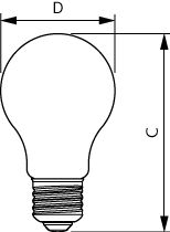 Philips CorePro LED bulb 4.3W 40W equivalent E27 A60 2700K clear 470 lumens non dimmable