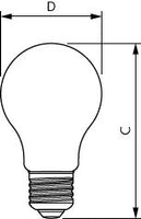 Philips LED bulb D7.8-75W E27 2700K warm white for energy-efficient lighting