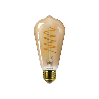 Philips MASTER Value Dekorative LED Lampe E27 ST64 4W 1800K Amberglas Dimmbar